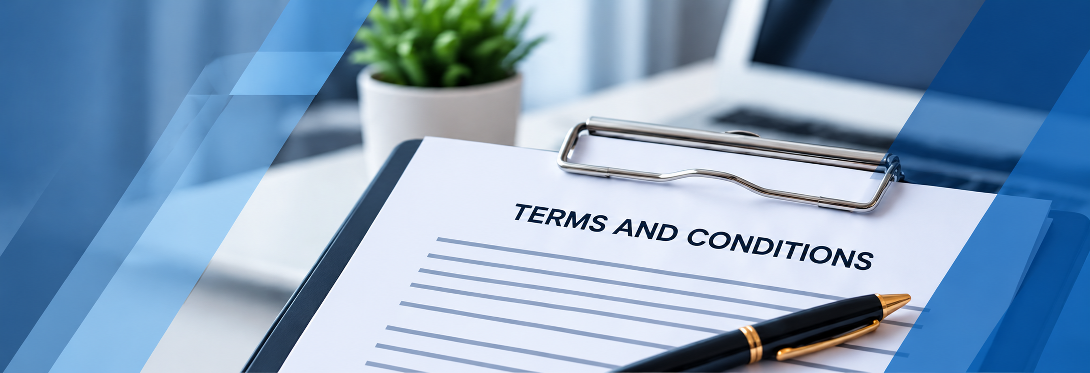 Terms and Conditions document illustration